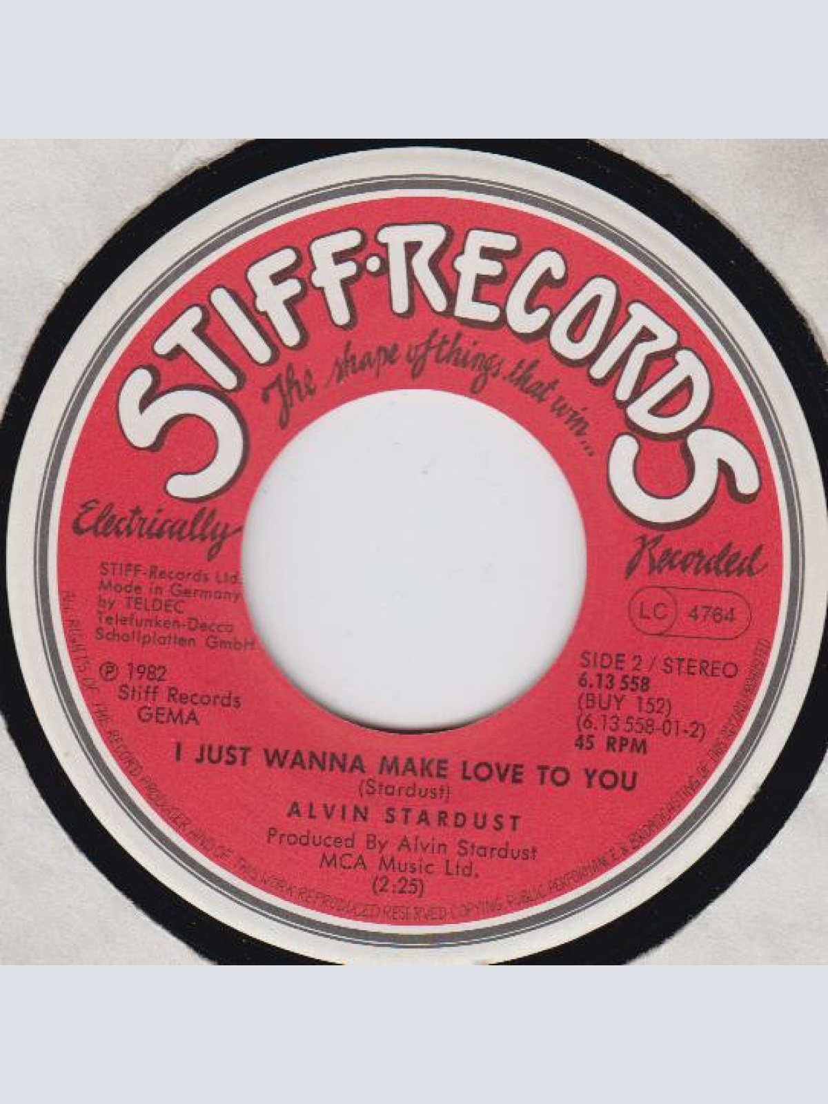 Vinyl / Alvin Stardust - I Want You Back In My Life Again