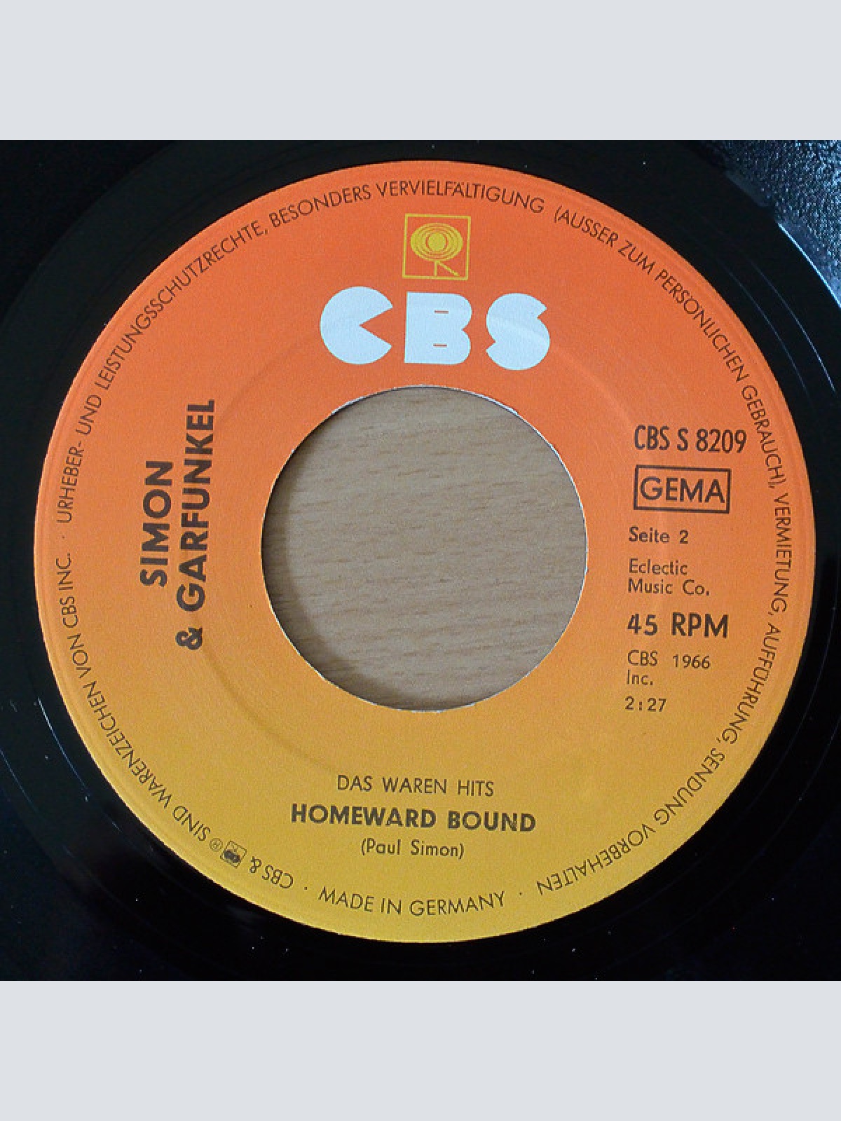 Vinyl / Simon & Garfunkel - The Sounds Of Silence / Homeward Bound