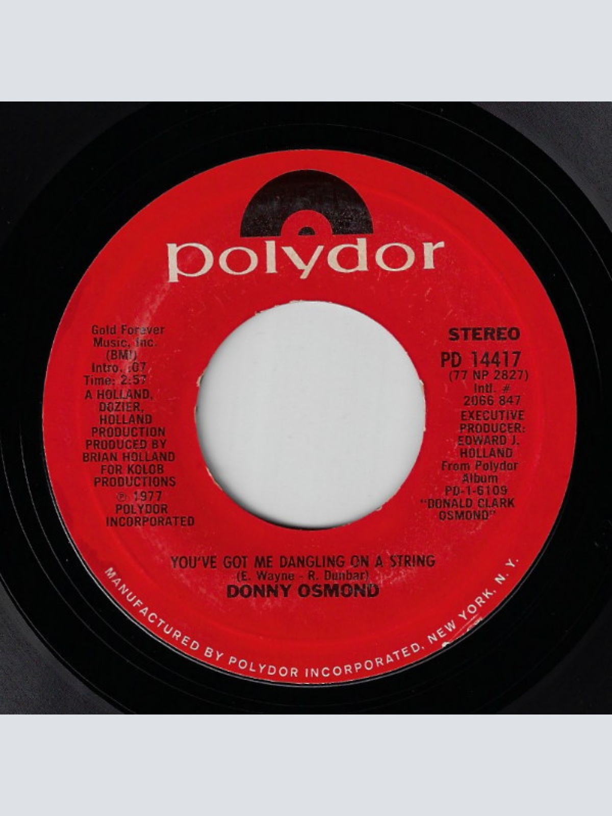 Vinyl / Donny Osmond - I'm Sorry / You've Got Me Dangling On A String