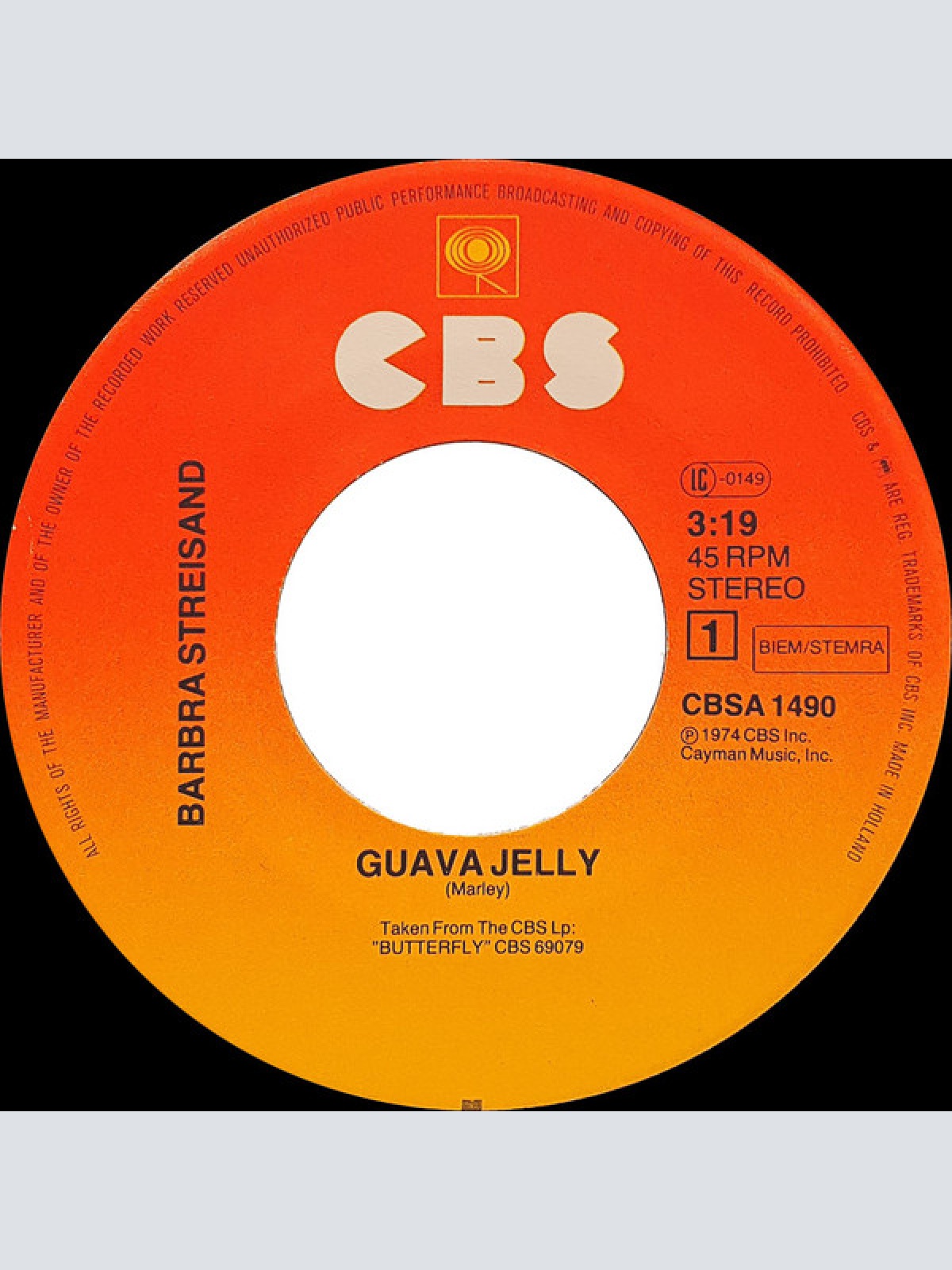 Vinyl / Barbra Streisand - Guava Jelly