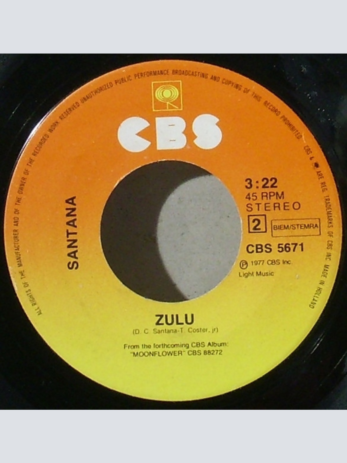 Vinyl / Santana - She's Not There