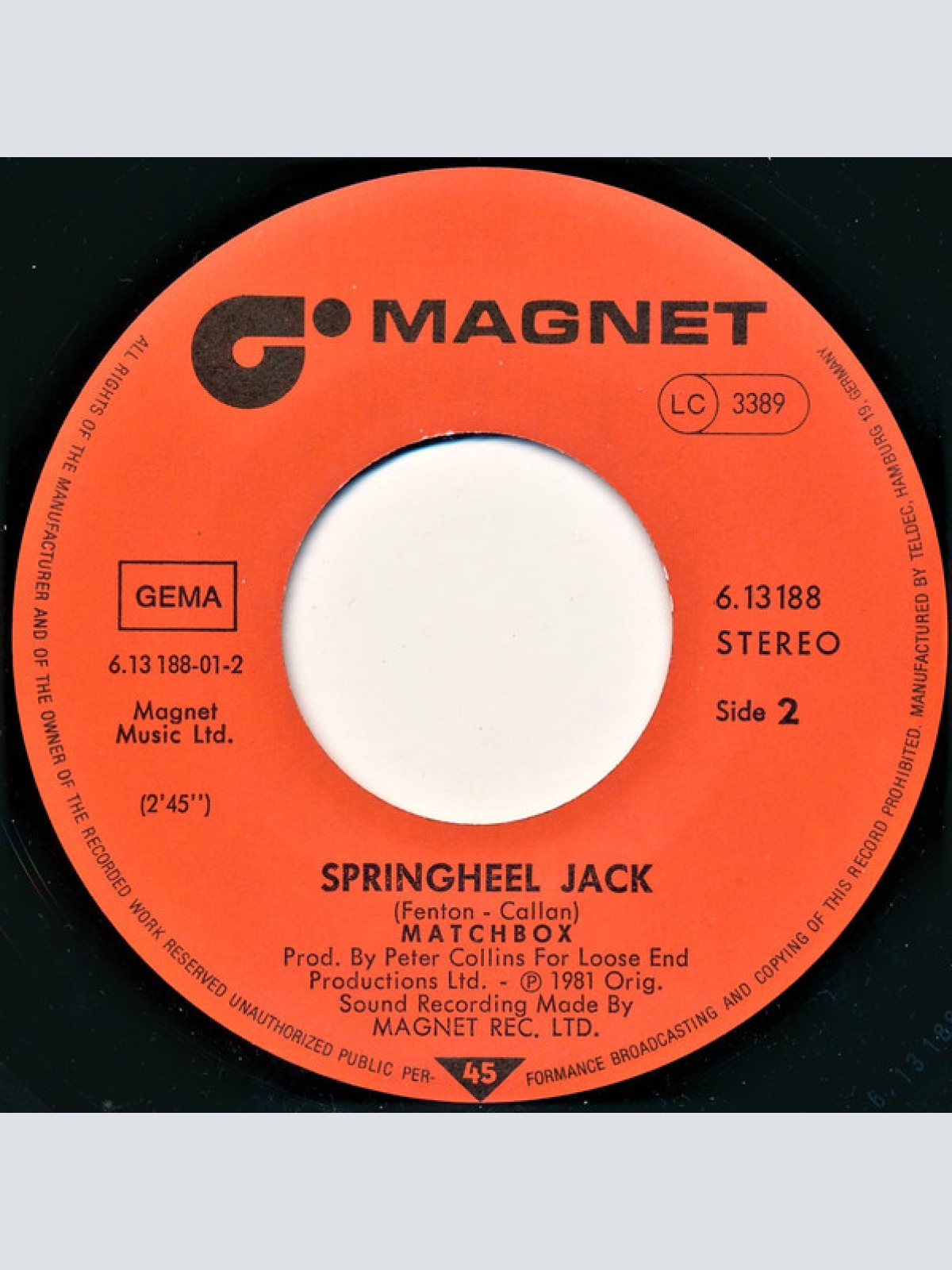 Vinyl / Matchbox (3) - Love's Made A Fool Of You