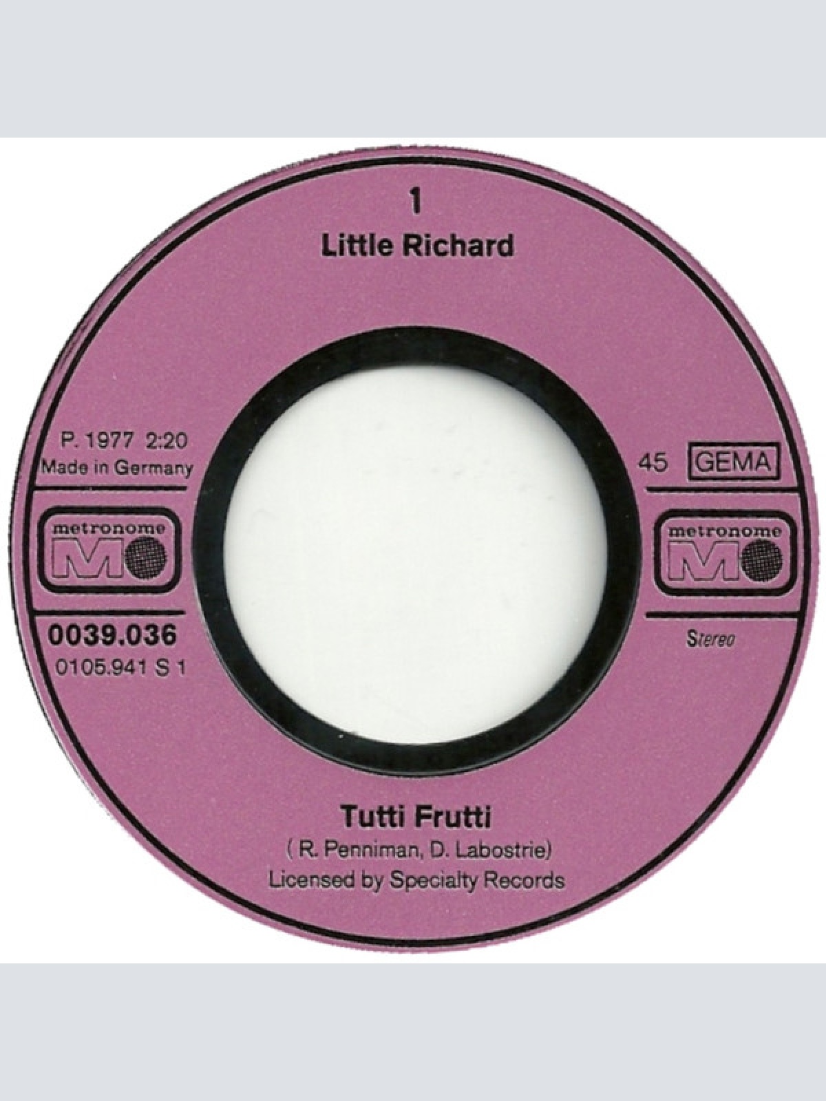 Vinyl / Little Richard - Tutti Frutti