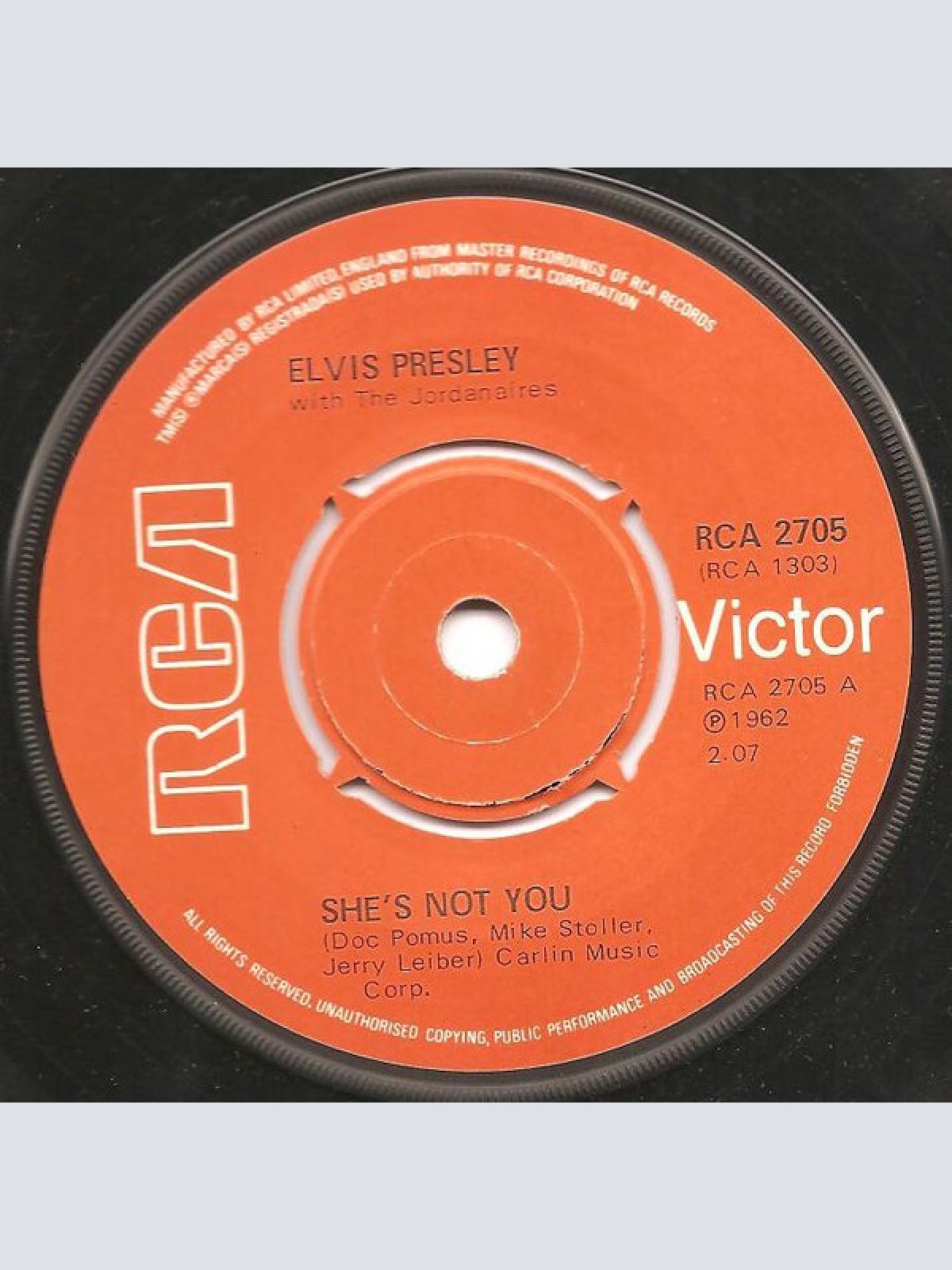 Vinyl / Elvis* - She's Not You / Just Tell Her Jim Said Hello