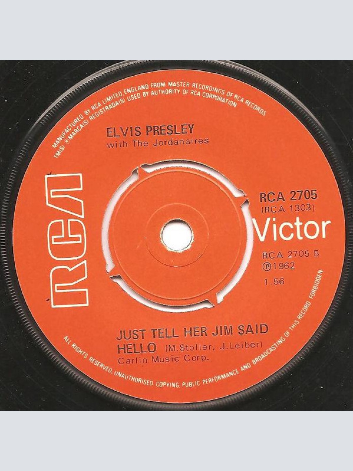 Vinyl / Elvis* - She's Not You / Just Tell Her Jim Said Hello