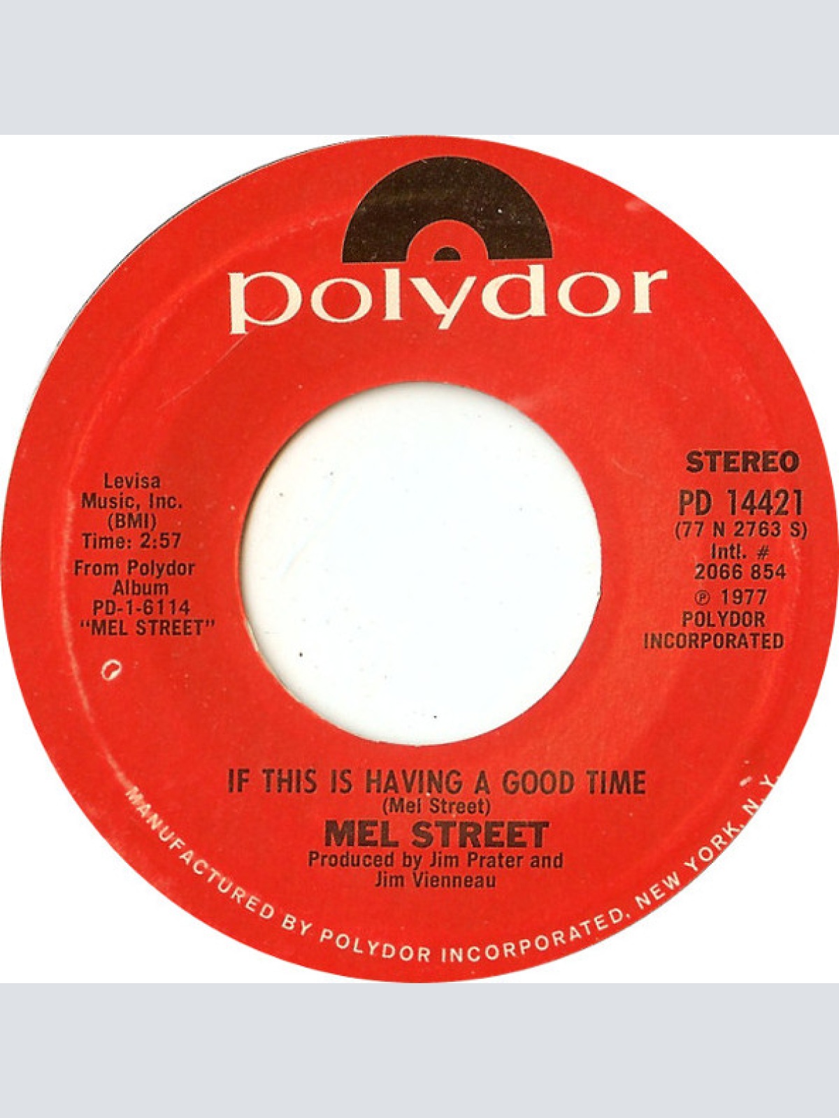 Vinyl / Mel Street - Close Enough For Lonesome