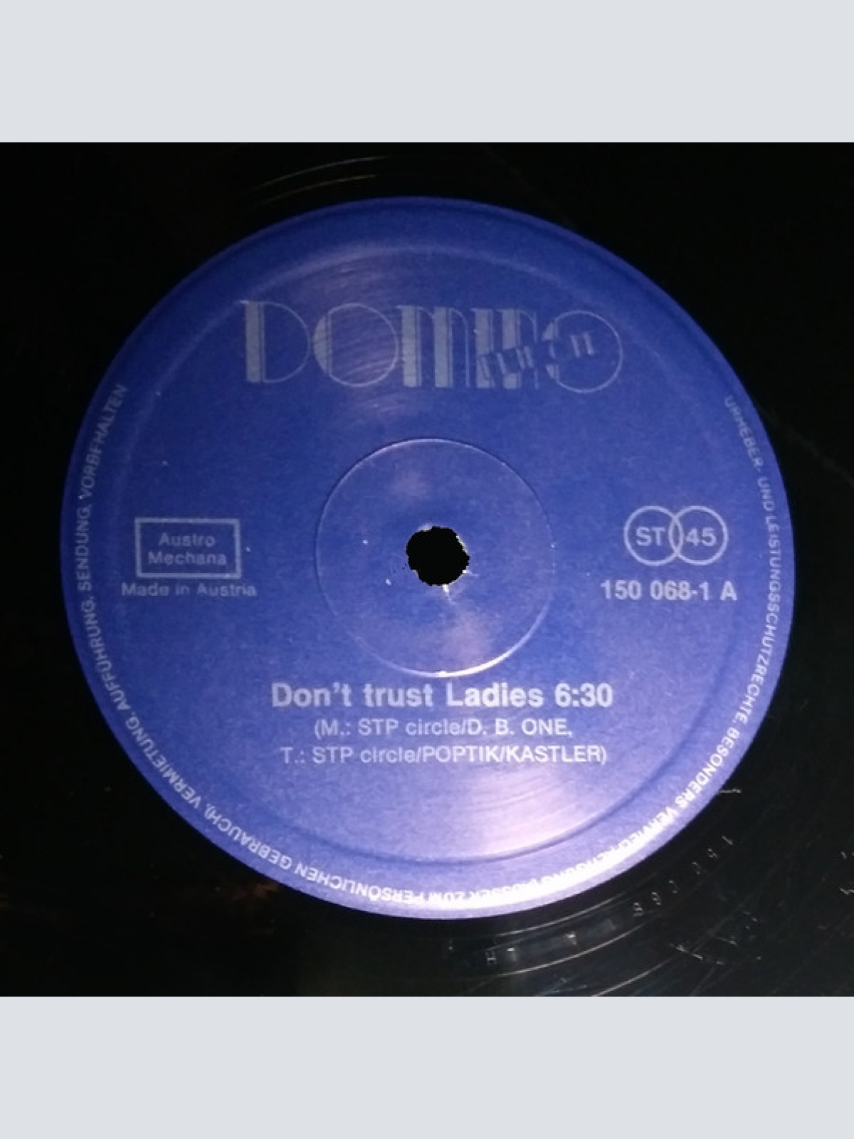 Vinyl / Domino Blue One - Don't Trust Ladies