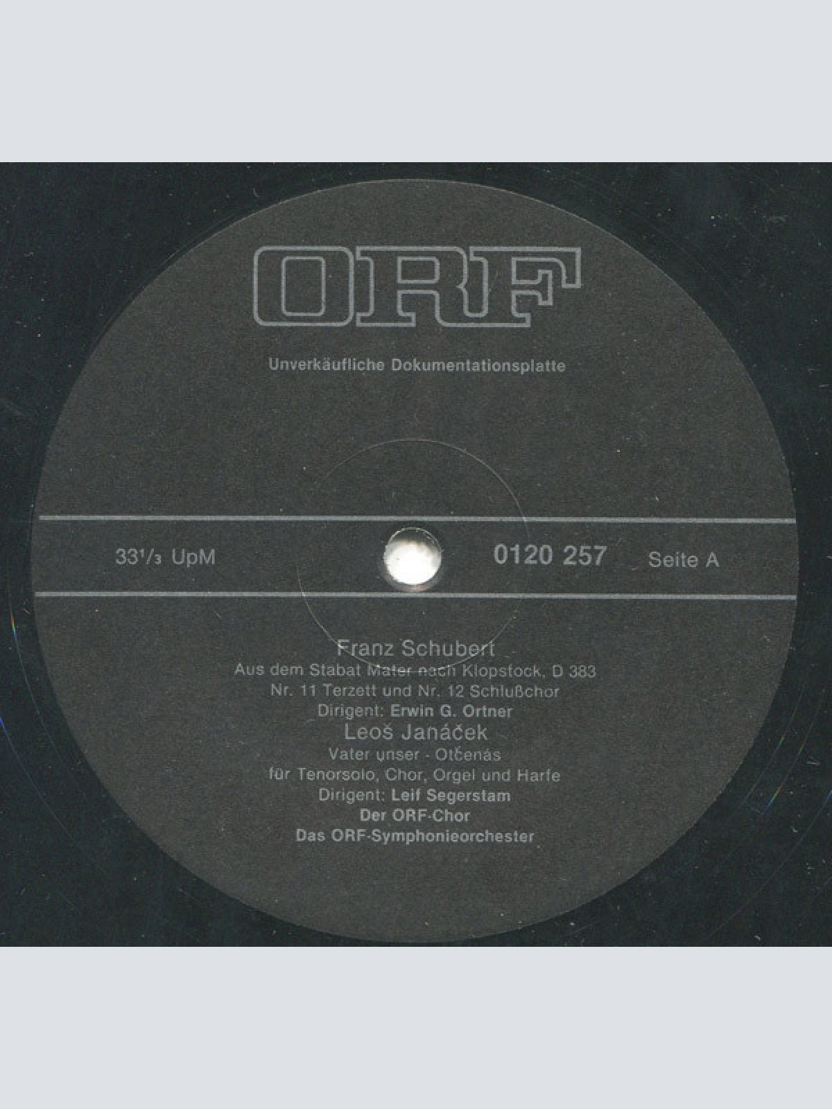 Vinyl / Franz Schubert - Leoš Janáček - ORF Symphonieorchester / ORF Big Band - Erich Kleinschuster - Schubert - Janáček 1978 / Bands Bands Bands Bands