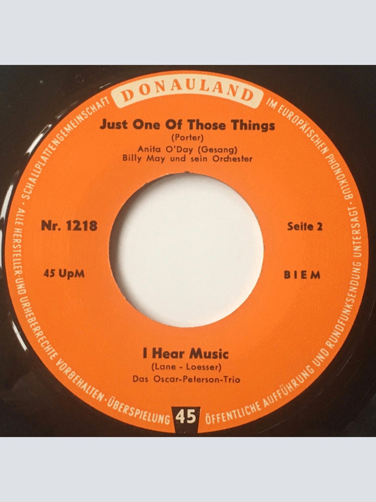 Vinyl / Various - Lullaby Of Broadway / You´re The Top / Just One Of Those Things / I Hear Music