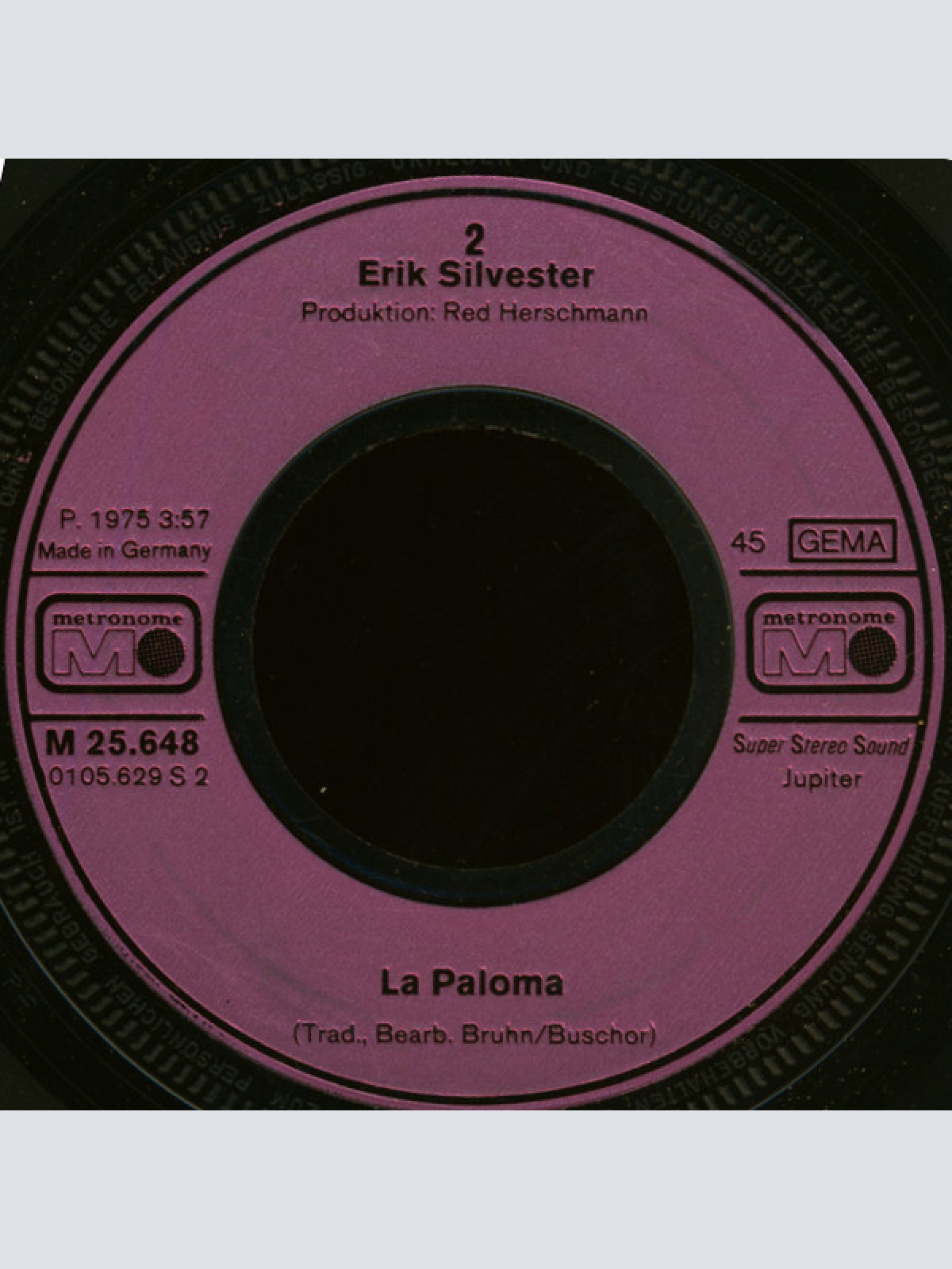 Vinyl / Erik Silvester - Oh, Marie-Louise, Komm' Mit Auf Die Wiese