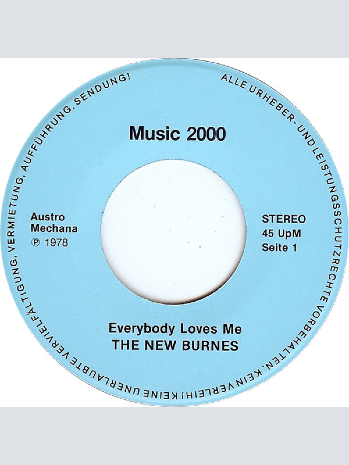 Vinyl / The New Burnes - Everybody Loves Me / By Up