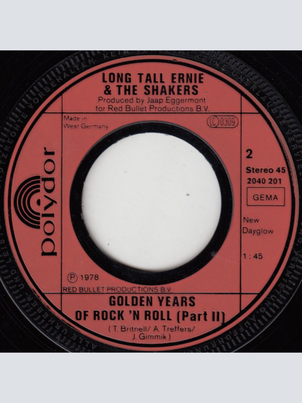 Vinyl / Long Tall Ernie And The Shakers - Golden Years Of Rock 'N Roll