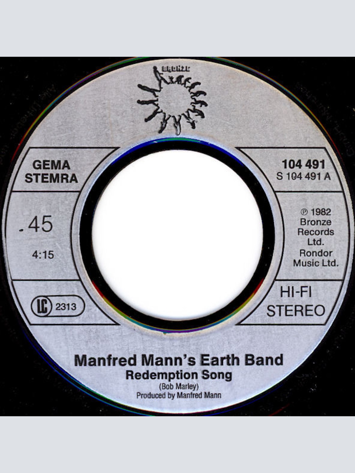Vinyl / Manfred Mann's Earth Band - Redemption Song