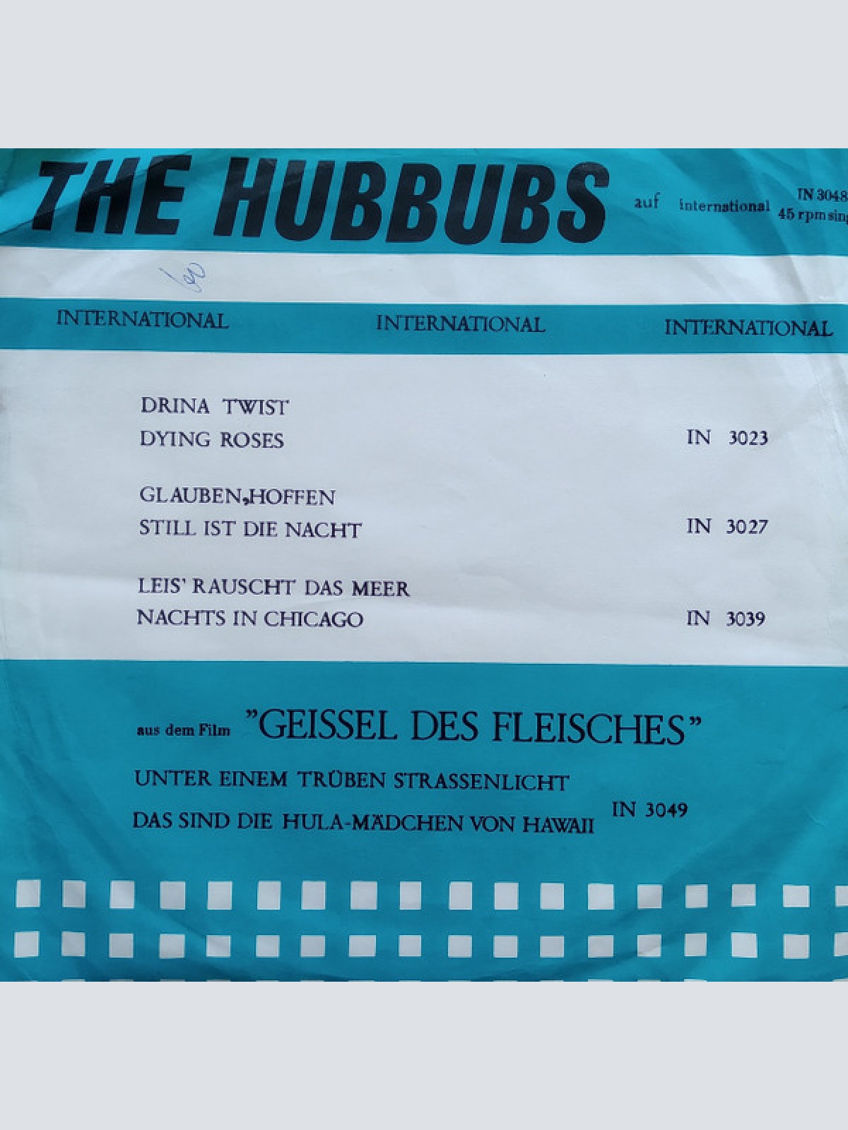 Vinyl / The Hubbubs - Shake "Evergreen" / Ich Will Nicht Fragen