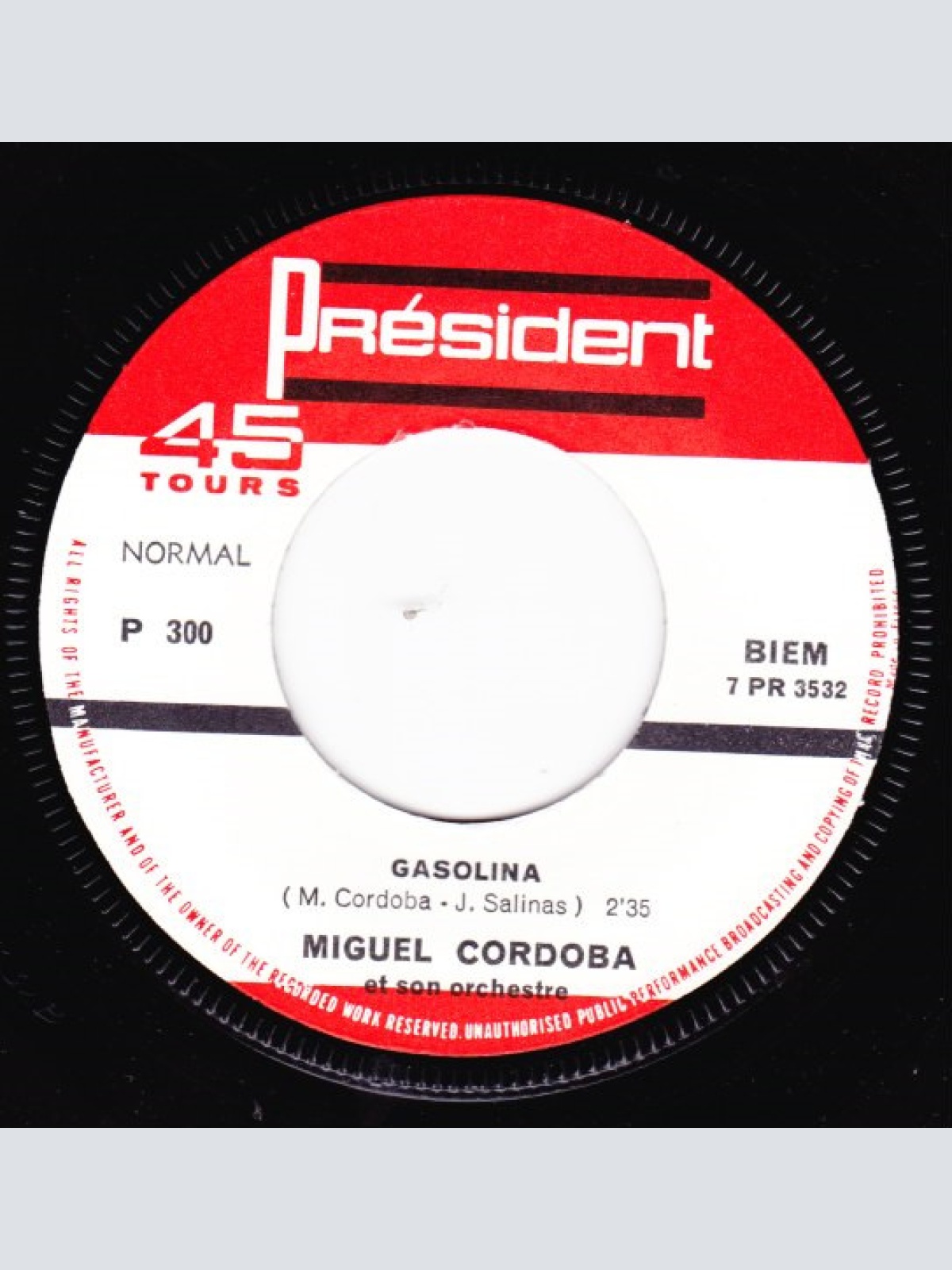 Vinyl / Miguel Cordoba Et Son Orchestre - Sabena