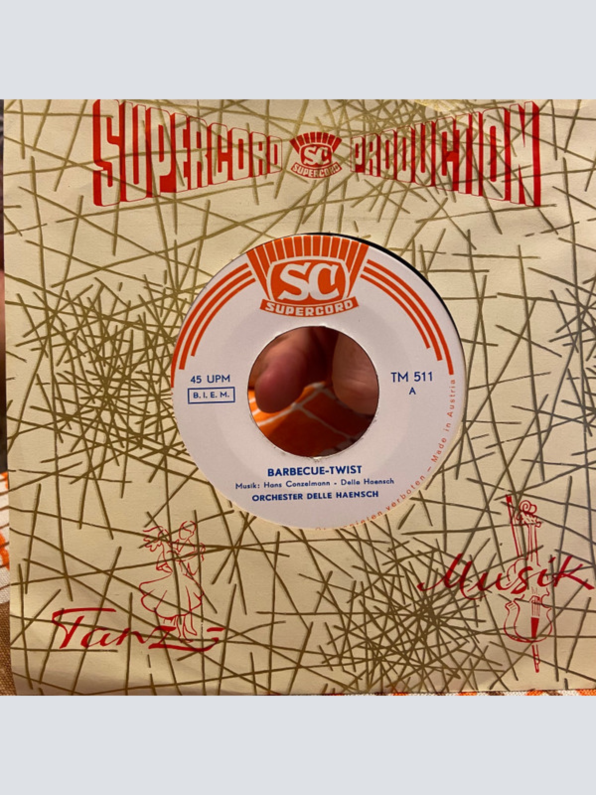 Vinyl / Orchester Delle Haensch - Barbecue-Twist / Chacha D'Amore