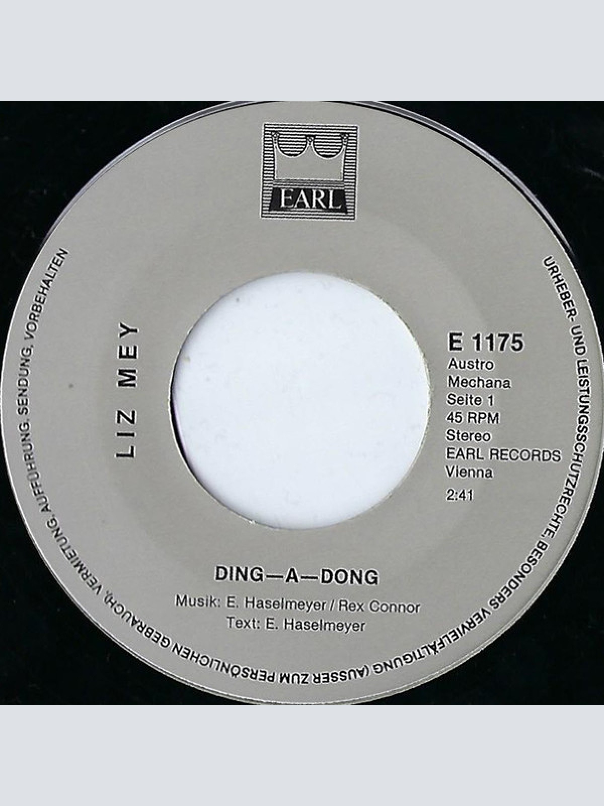 Vinyl / Liz Mey - Ding-A-Dong