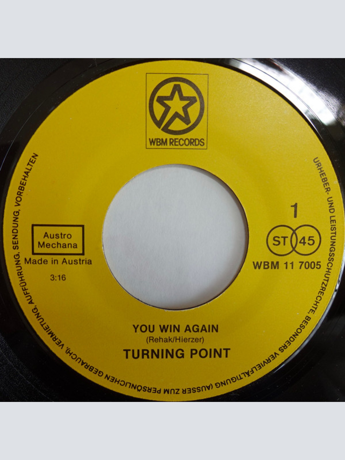 Vinyl / Turning Point (4) - You Win Again