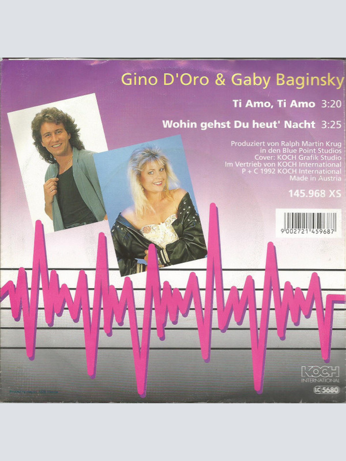 Vinyl / Gino D'Oro & Gaby Baginsky - Ti Amo, Ti Amo