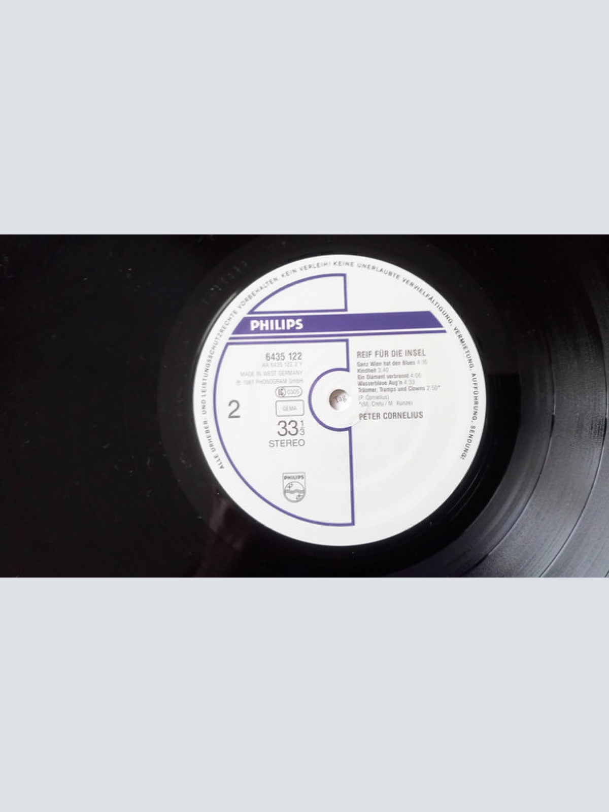 Vinyl / Peter Cornelius - Reif Für Die Insel