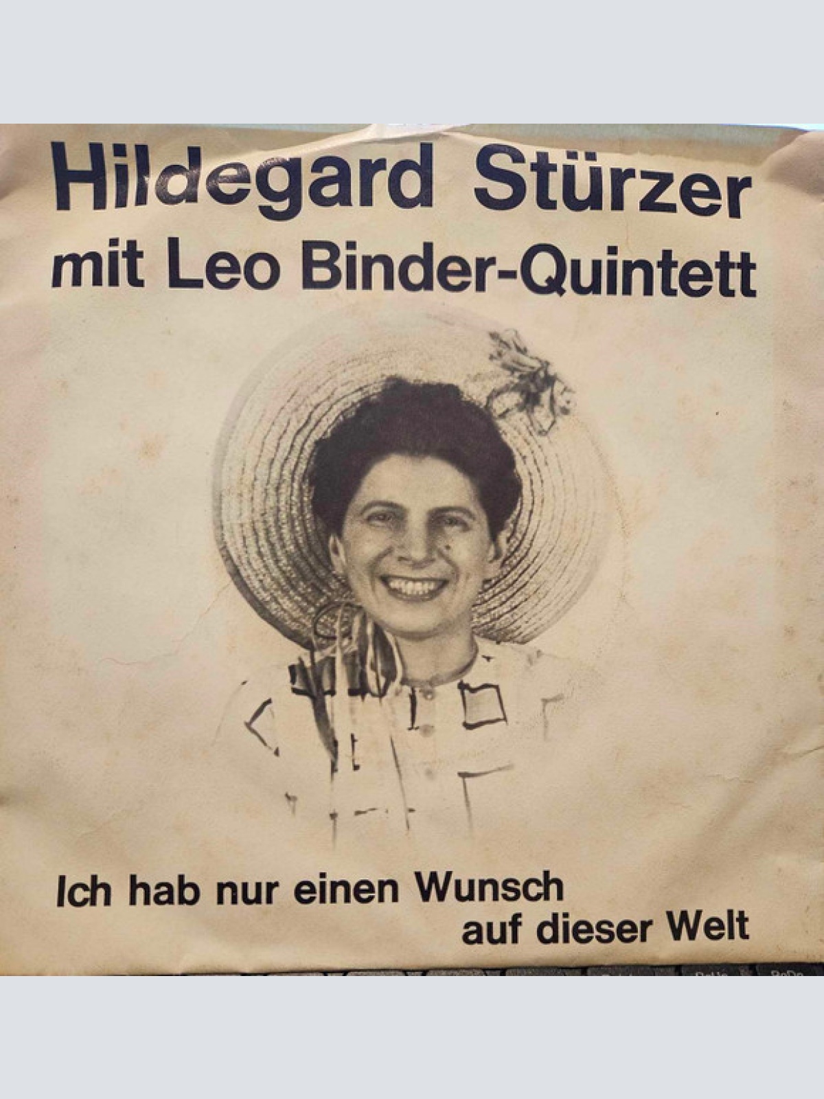 Vinyl / Hildegard Stürzer Mit Leo Binder Quintett - Ich Hab Nur Einen Wunsch Auf Dieser Welt / Kudl-Mudl-Polka