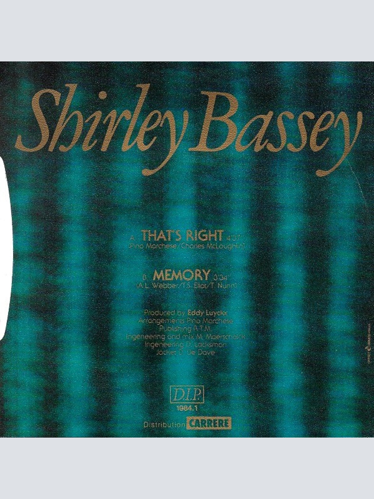 Vinyl / Shirley Bassey - That's Right
