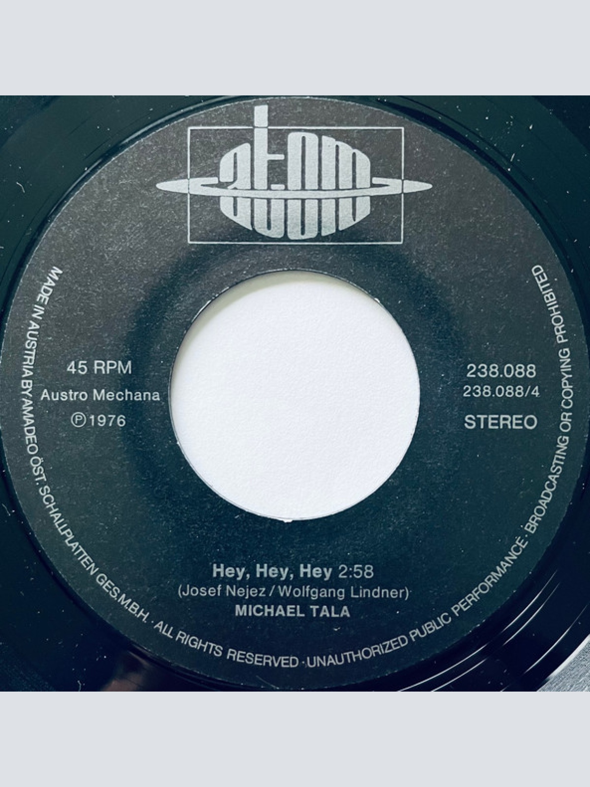 Vinyl / Michael Tala - My Little Butterfly / Hey, Hey, Hey