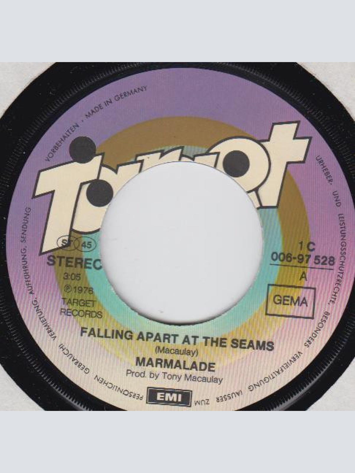 Vinyl / Marmalade* - Falling Apart At The Seams