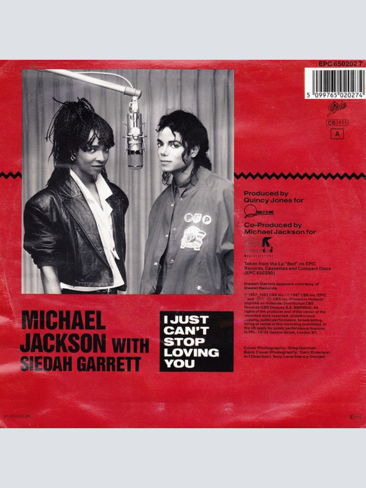 Vinyl / Michael Jackson - I Just Can't Stop Loving You
