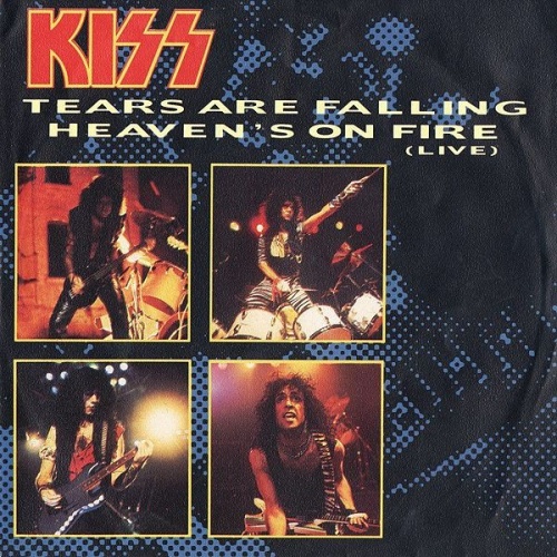 Vinyl / Kiss - Tears Are Falling / Heaven's On Fire (Live)