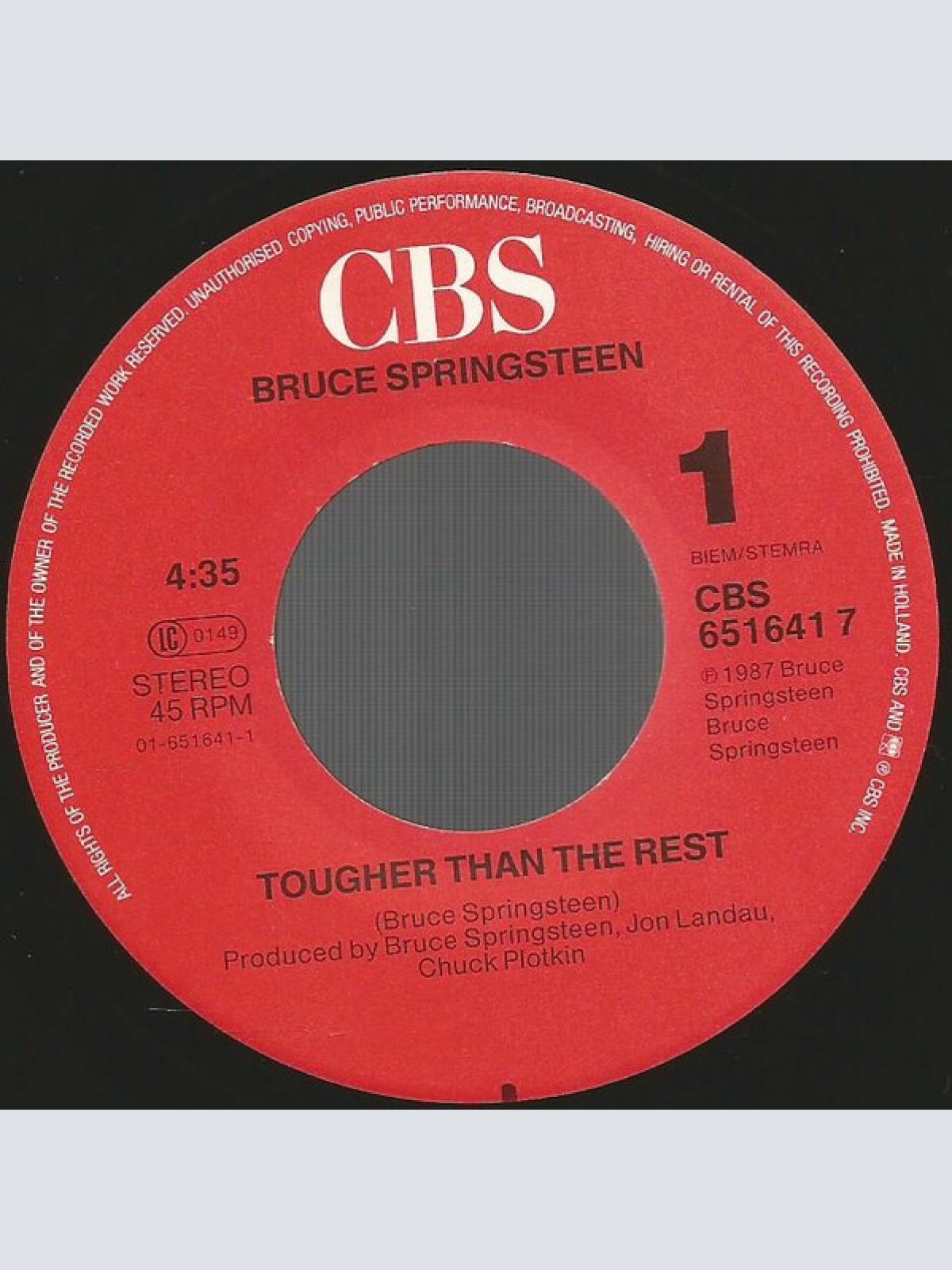 Vinyl / Bruce Springsteen - Tougher Than The Rest