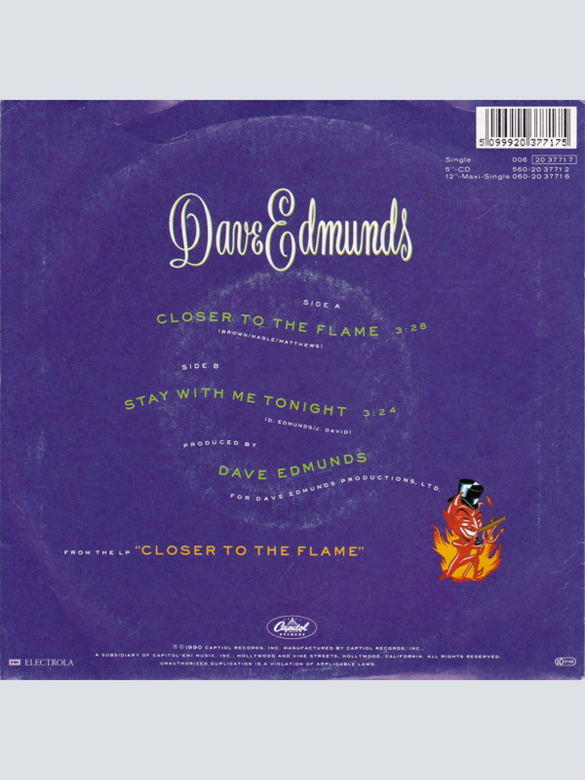 Vinyl / Dave Edmunds - Closer To The Flame
