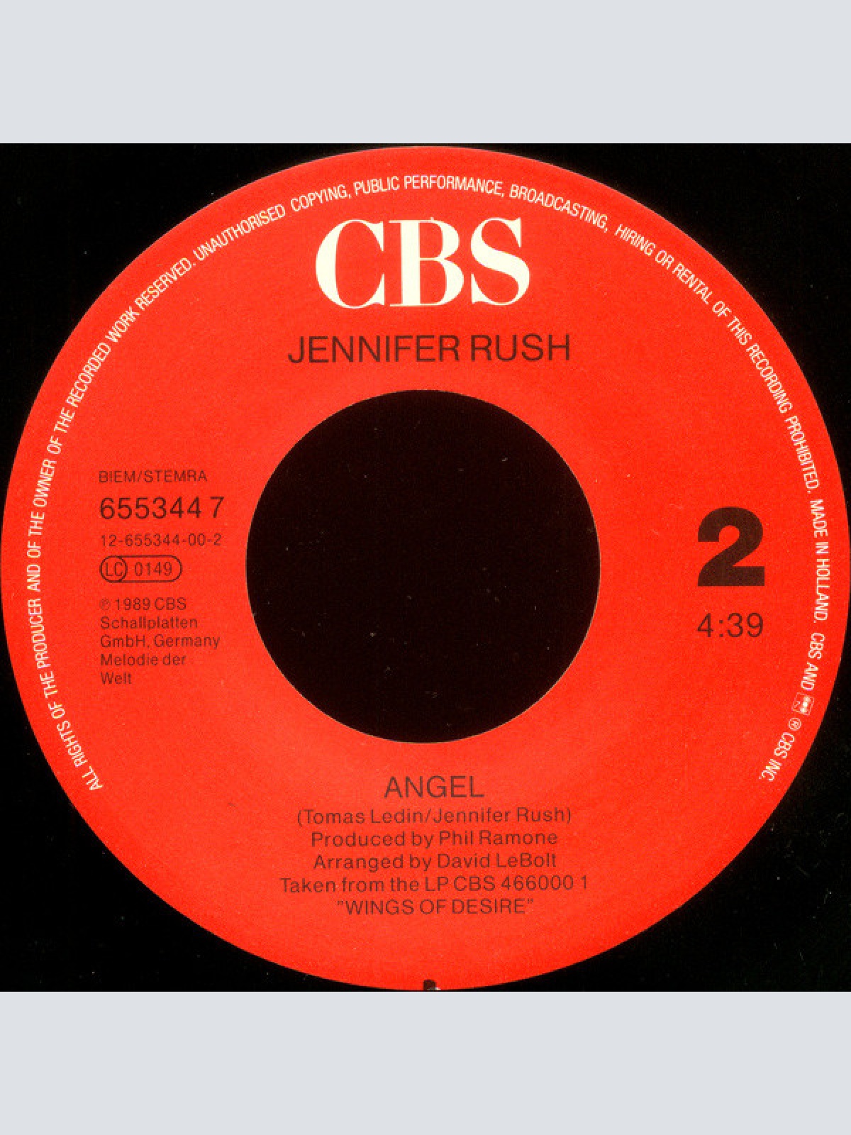 Vinyl / Jennifer Rush - Higher Ground