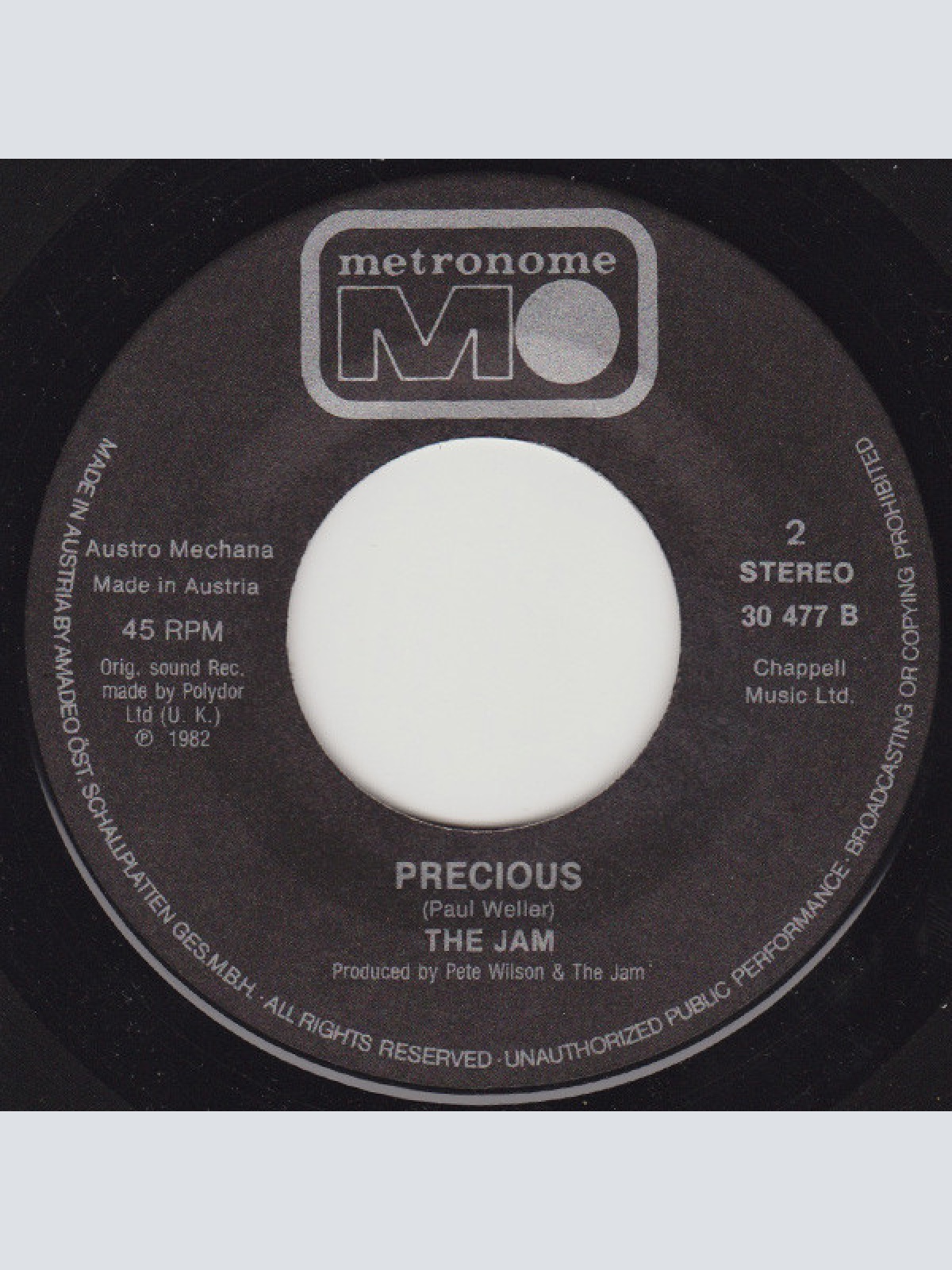 Vinyl / The Jam - Town Called Malice