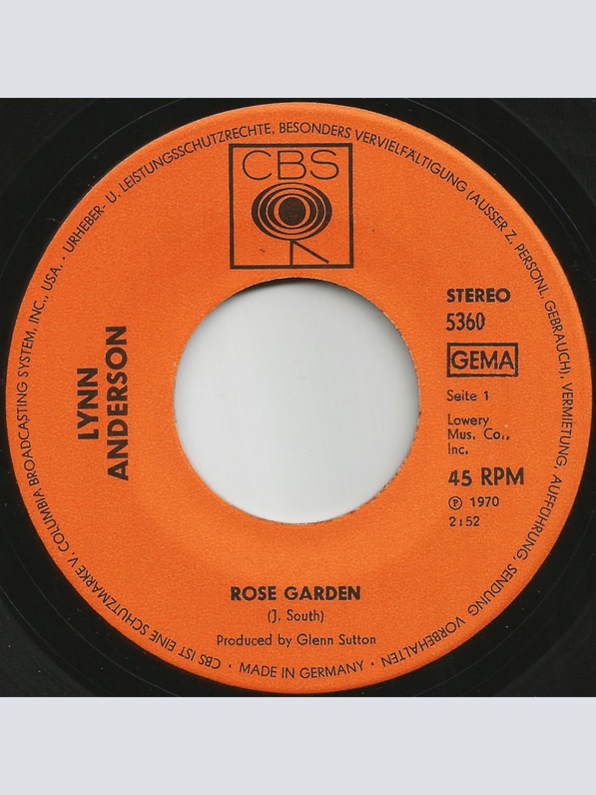 Vinyl / Lynn Anderson - Rose Garden