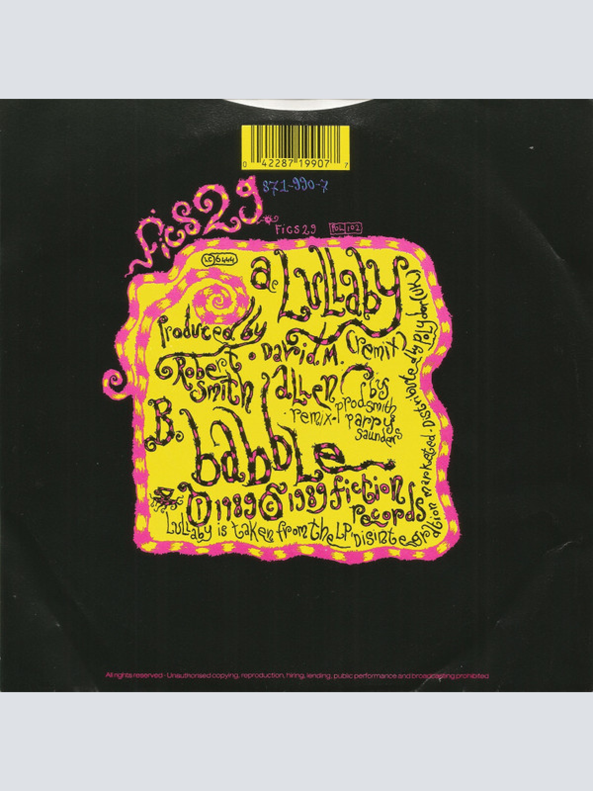 Vinyl / The Cure - Lullaby