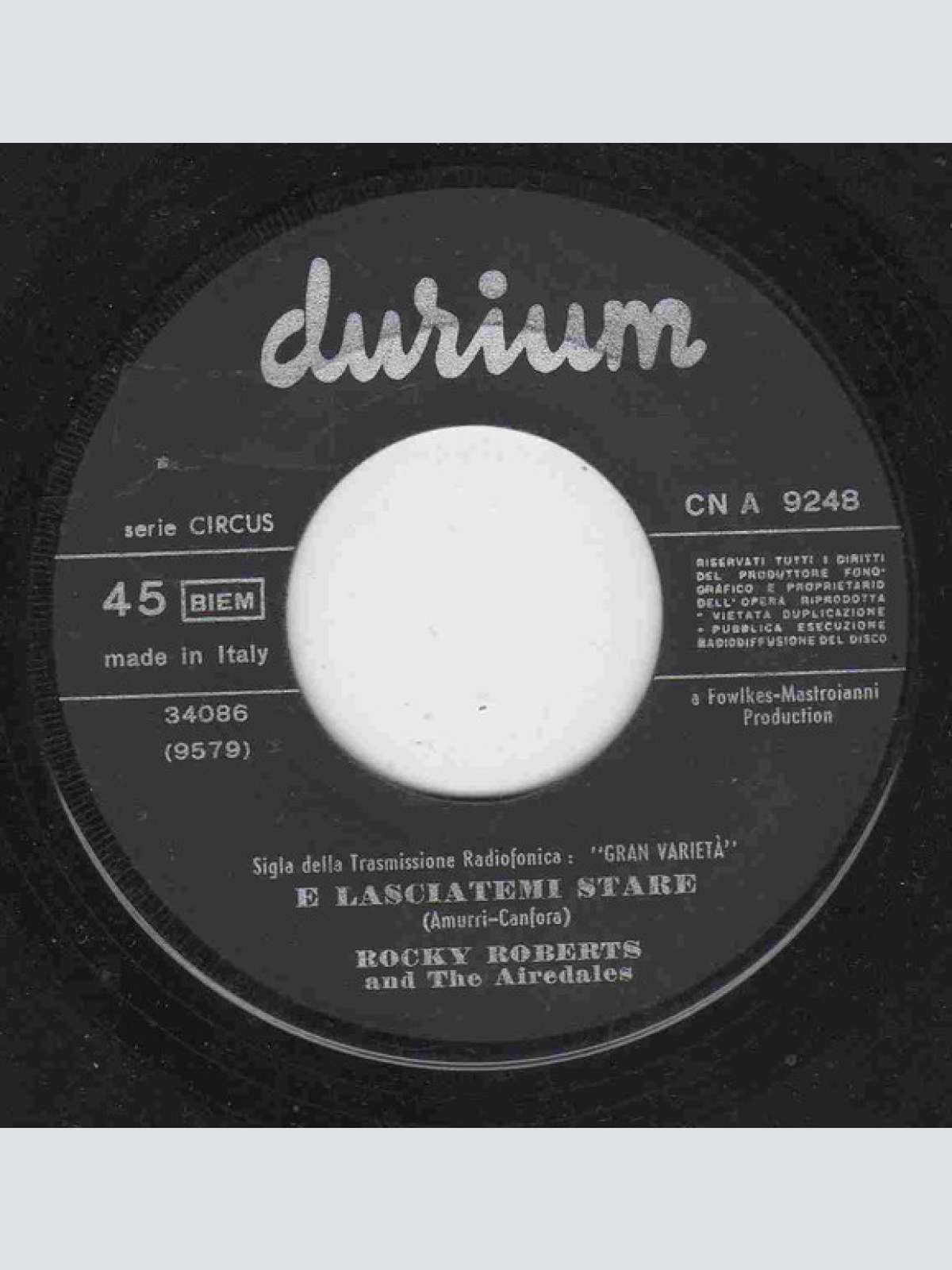 Vinyl / Rocky Roberts & The Airedales - Lasciami Stare