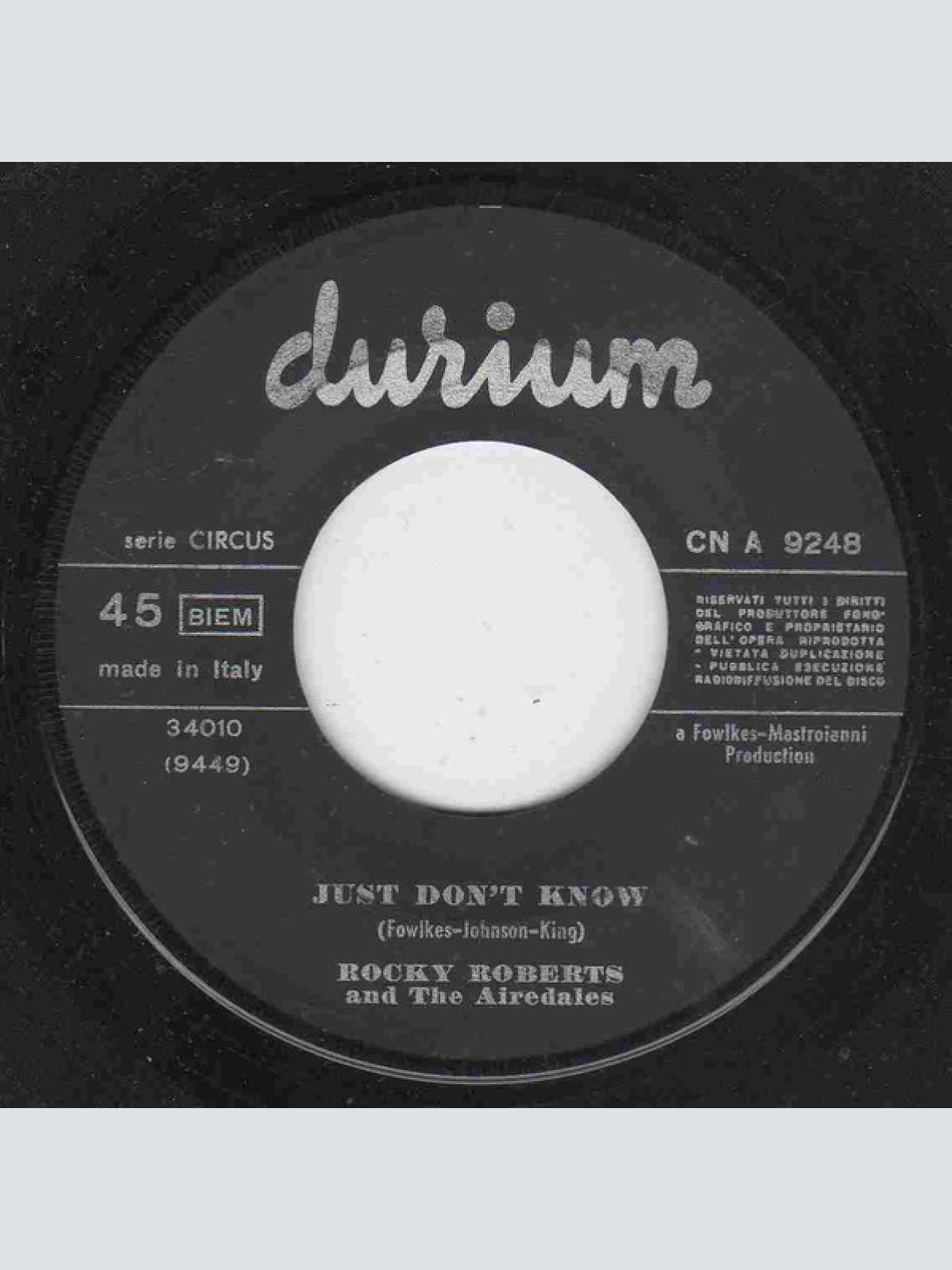 Vinyl / Rocky Roberts & The Airedales - Lasciami Stare