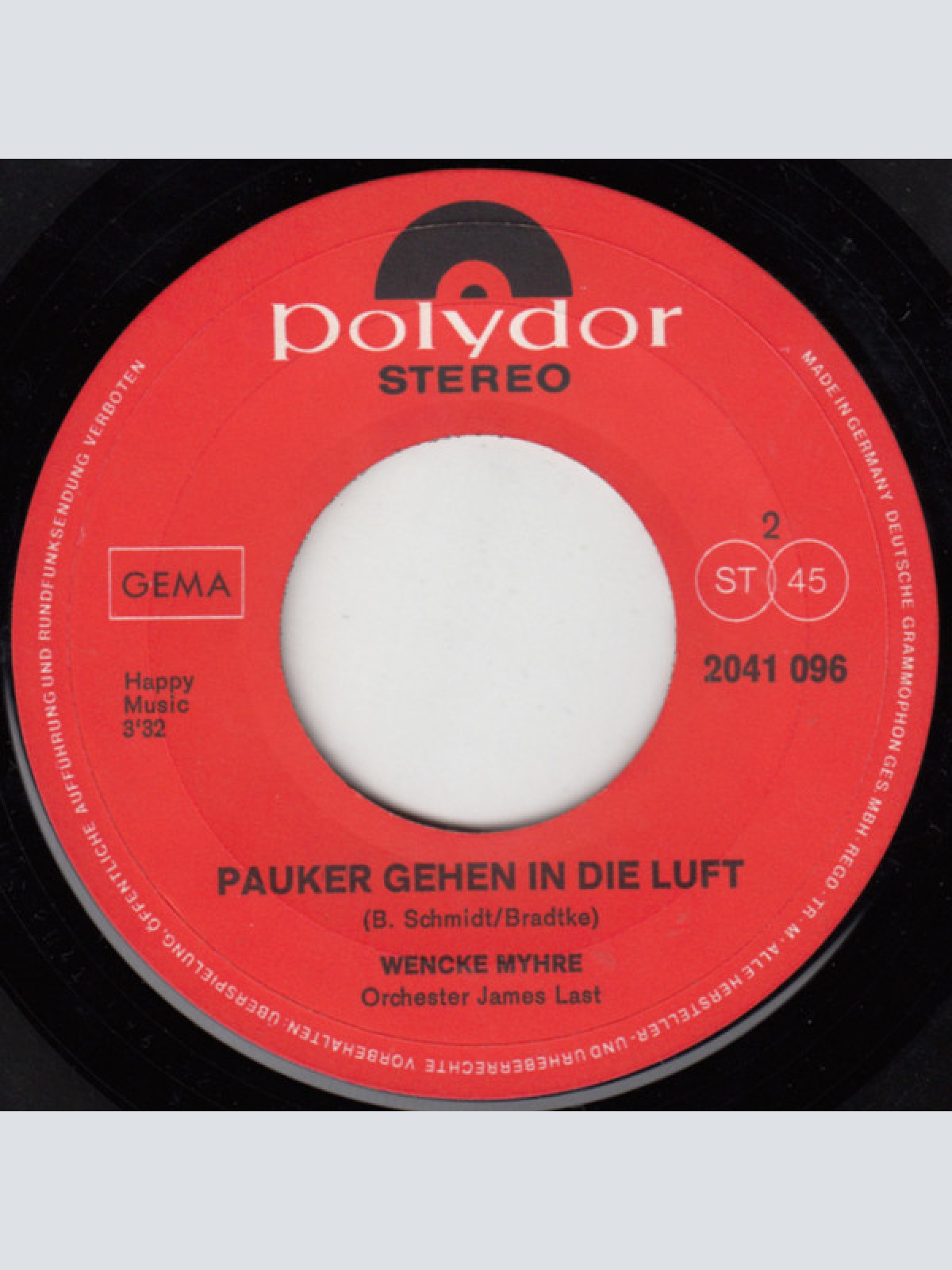 Vinyl / Wencke Myhre - So Eine Liebe Gibt Es Einmal Nur / Pauker Gehen In Die Luft