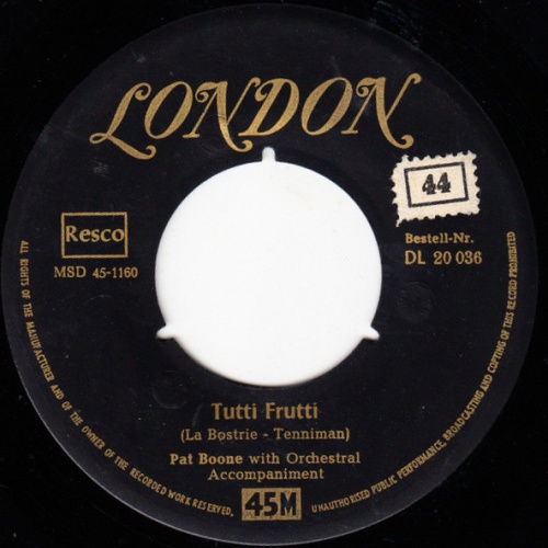 Vinyl / Pat Boone - Tutti-Frutti / I'll Be Home