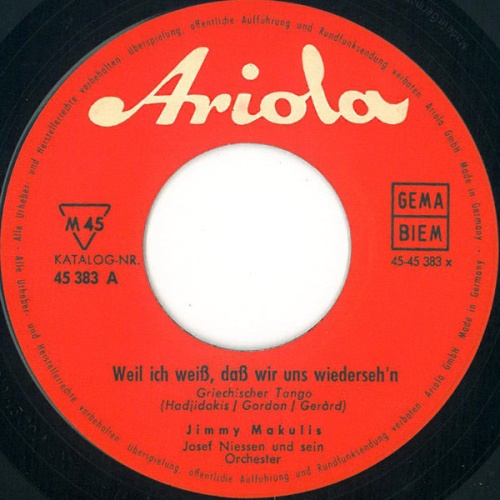 Vinyl / Jimmy Makulis - Weil Ich Weiß, Daß Wir Uns Wiederseh'n / Maro, Maro