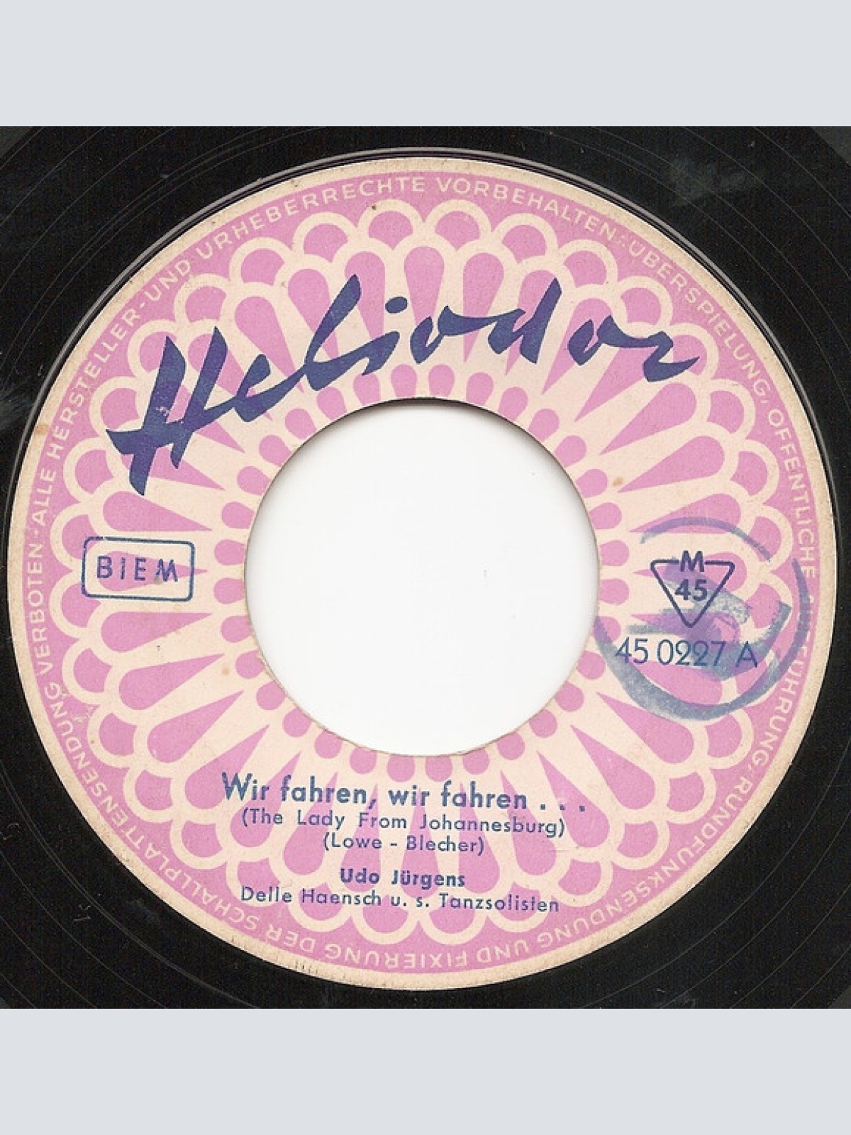 Vinyl / Udo Jürgens - Wir Fahren, Wir Fahren / Wann Kommt Die Liebe