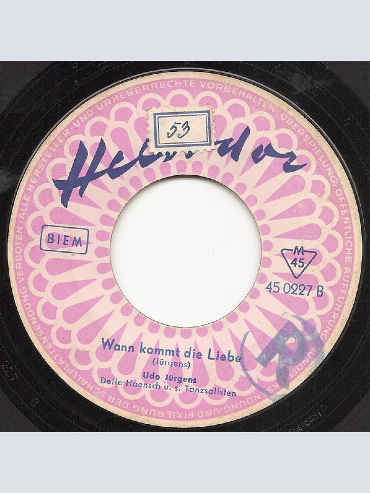 Vinyl / Udo Jürgens - Wir Fahren, Wir Fahren / Wann Kommt Die Liebe