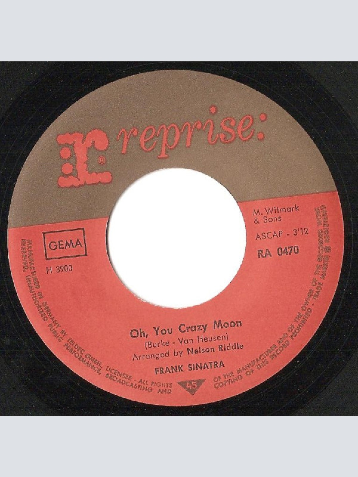 Vinyl / Frank Sinatra - Strangers In The Night