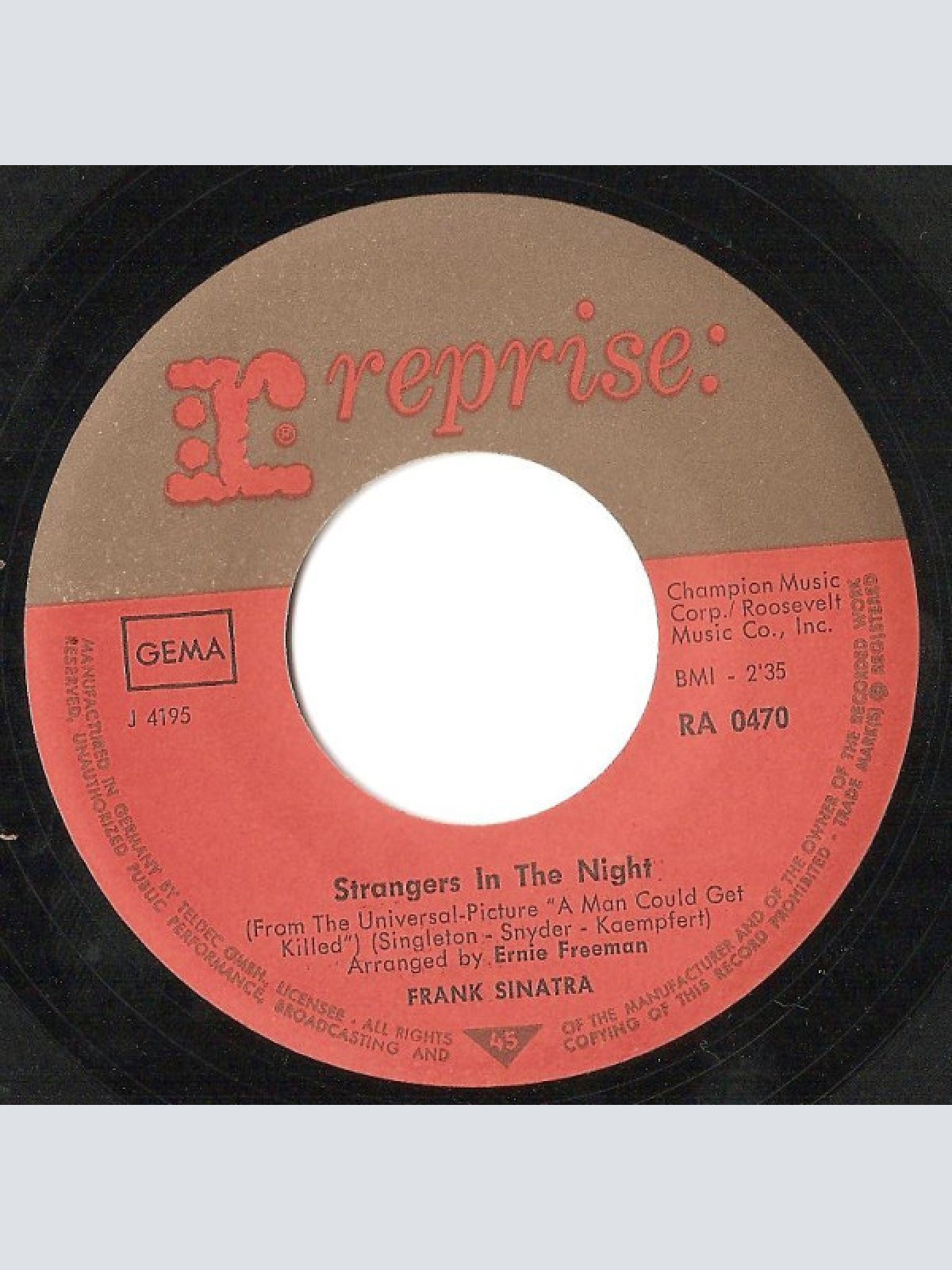 Vinyl / Frank Sinatra - Strangers In The Night