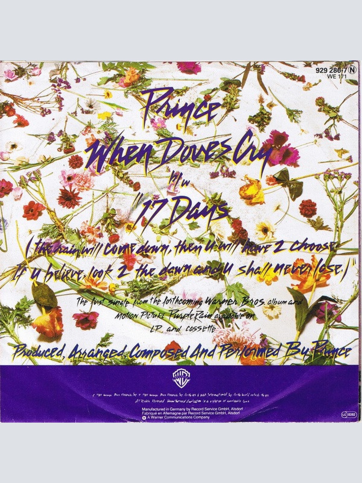 Vinyl / Prince - When Doves Cry