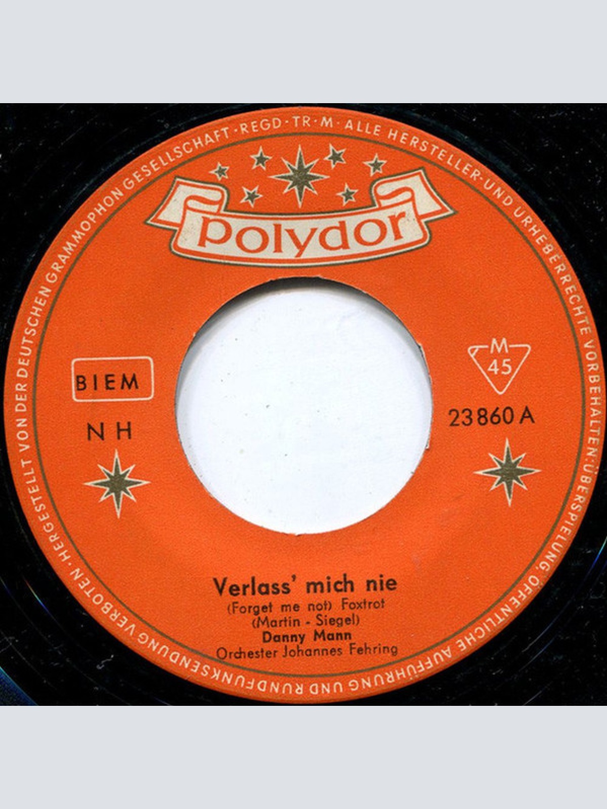 Vinyl / Danny Mann - Verlass' Mich Nie