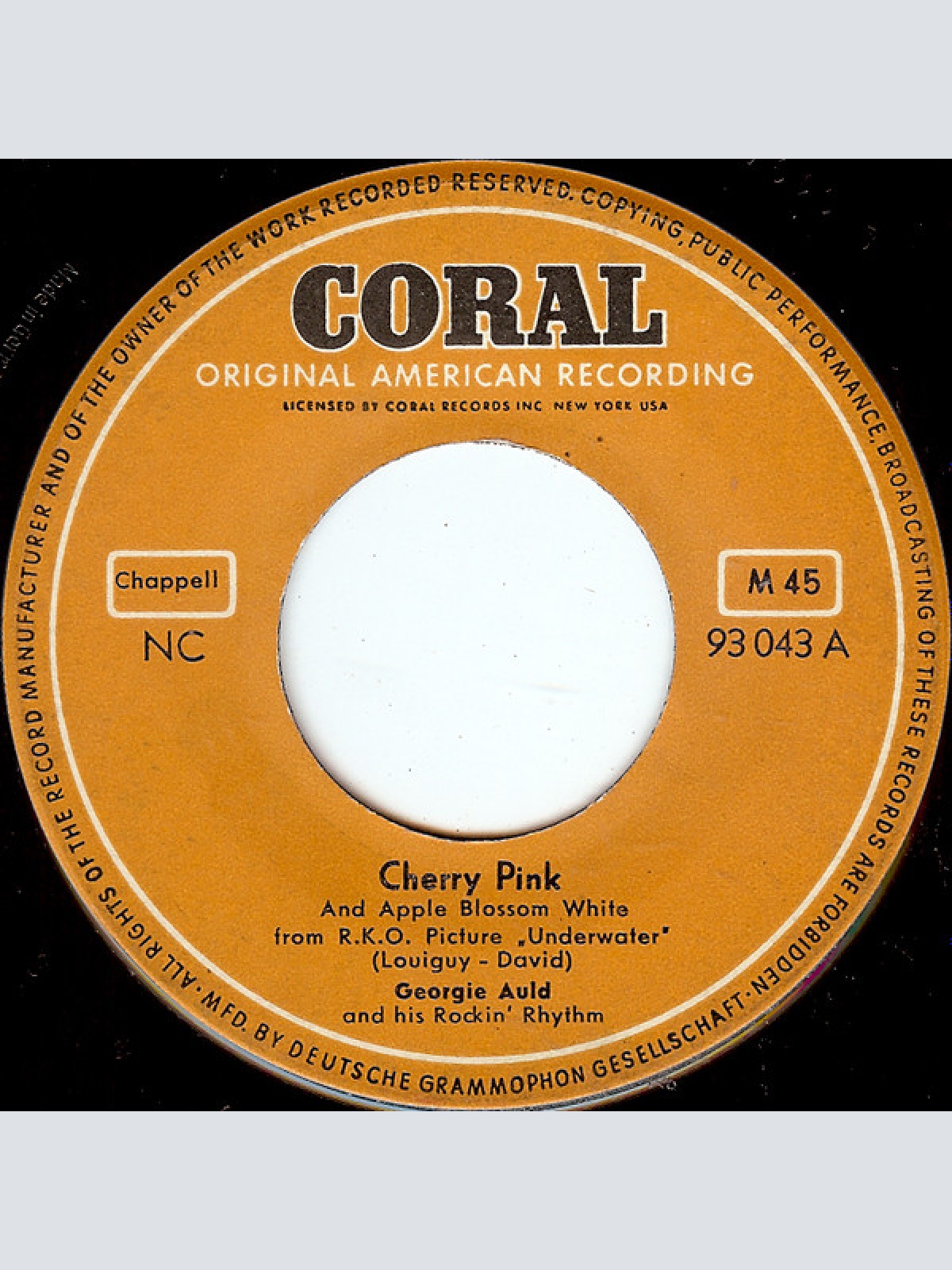 Vinyl / Georgie Auld And His Rockin' Rhythm - Cherry Pink / Plantation Boogie