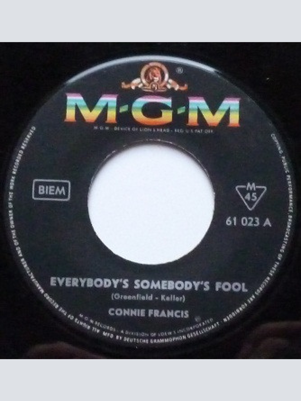 Vinyl / Connie Francis - Everybody's Somebody's Fool