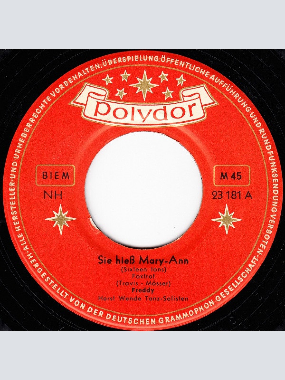 Vinyl / Freddy* - Sie Hieß Mary-Ann